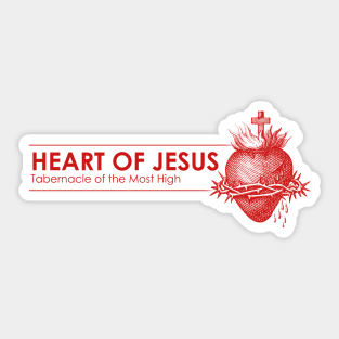 Heart of Jesus - Tabernacle of the Most High Sticker